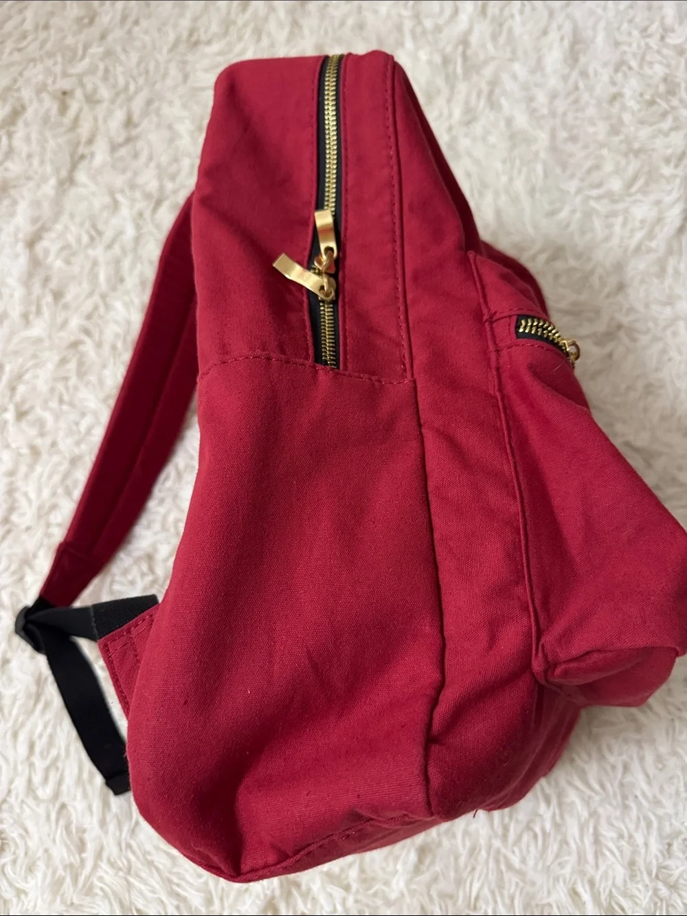 Disney Red Backpack with Gold Trim and Gryffindor Patch